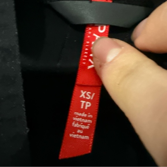 Spanx Jacket Faux Leather Convertible Drape Front in Black - Picture 11 of 11